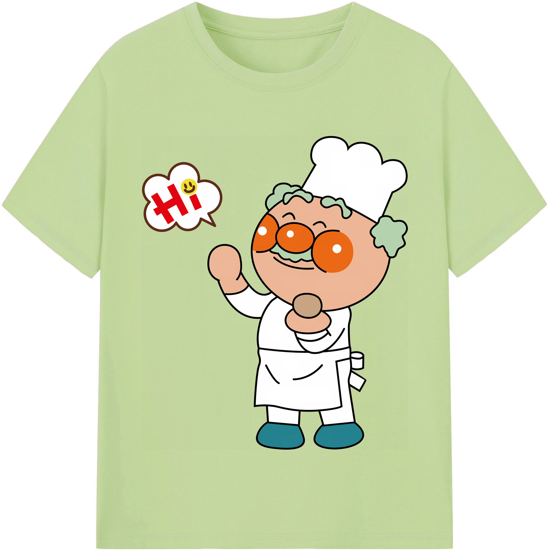 （画像用） アンパンマン Anpanman 綿100％半袖Tシャツ（フロントプリント）